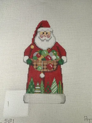 * All About Stitching DL581 Ornaments Tree Santa