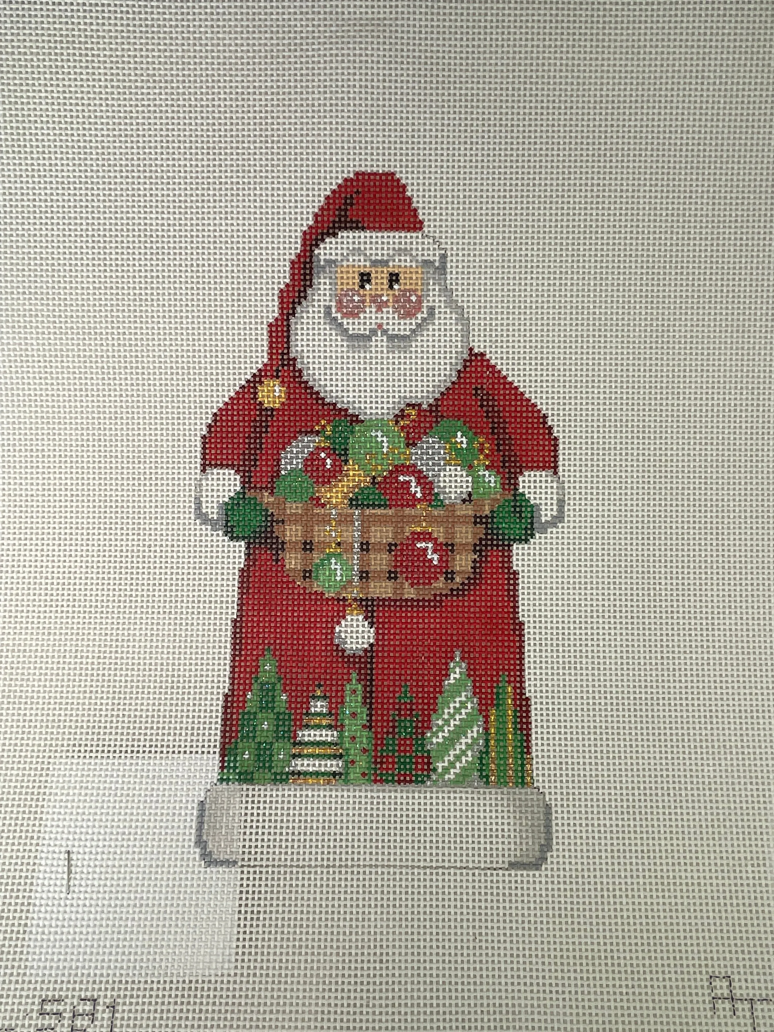 * All About Stitching DL581 Ornaments Tree Santa