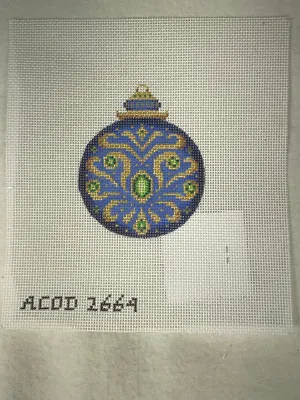 * Burnett & Bradley BB2664 Round Christmas Ball-Blue