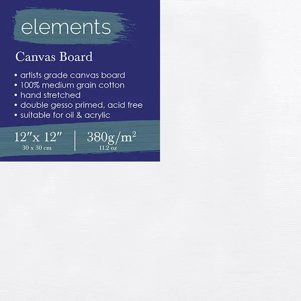 ■ Elements - Canvas Board 12" x 12"