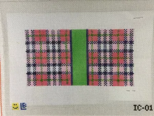 * Lauren Bloch Designs IC01 Pink Plaid 6x3 Insert