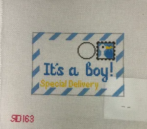* Rachel Donley Needlepoint RD163  It's a Boy Letter