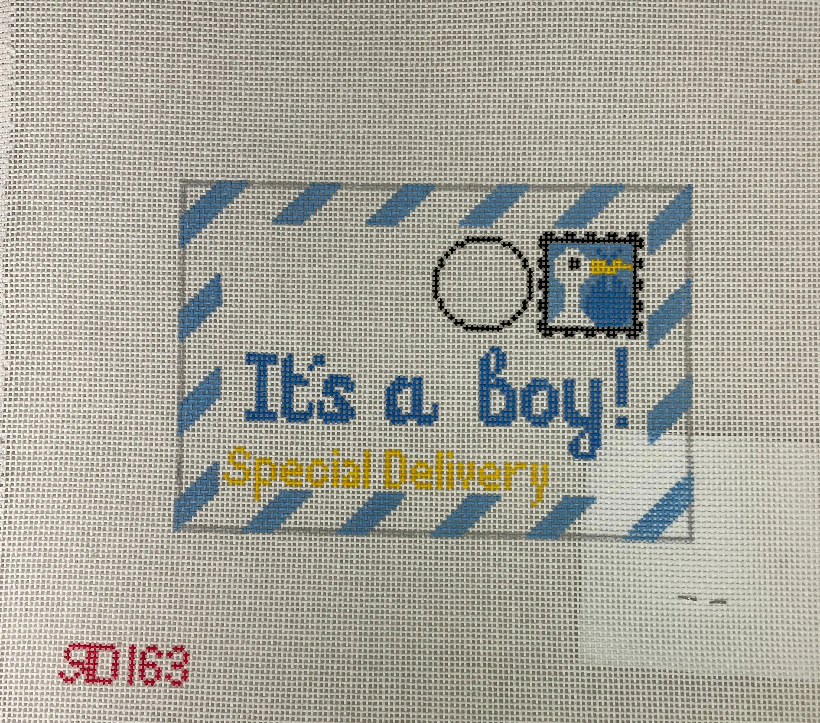 * Rachel Donley Needlepoint RD163  It's a Boy Letter