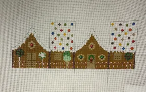 * Susan Roberts Needlepoint 0224-18 M and M Arched Roof 3D Gingerbread House