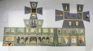 * Susan Roberts Needlepoint Design 296 MH1295 Halloween House