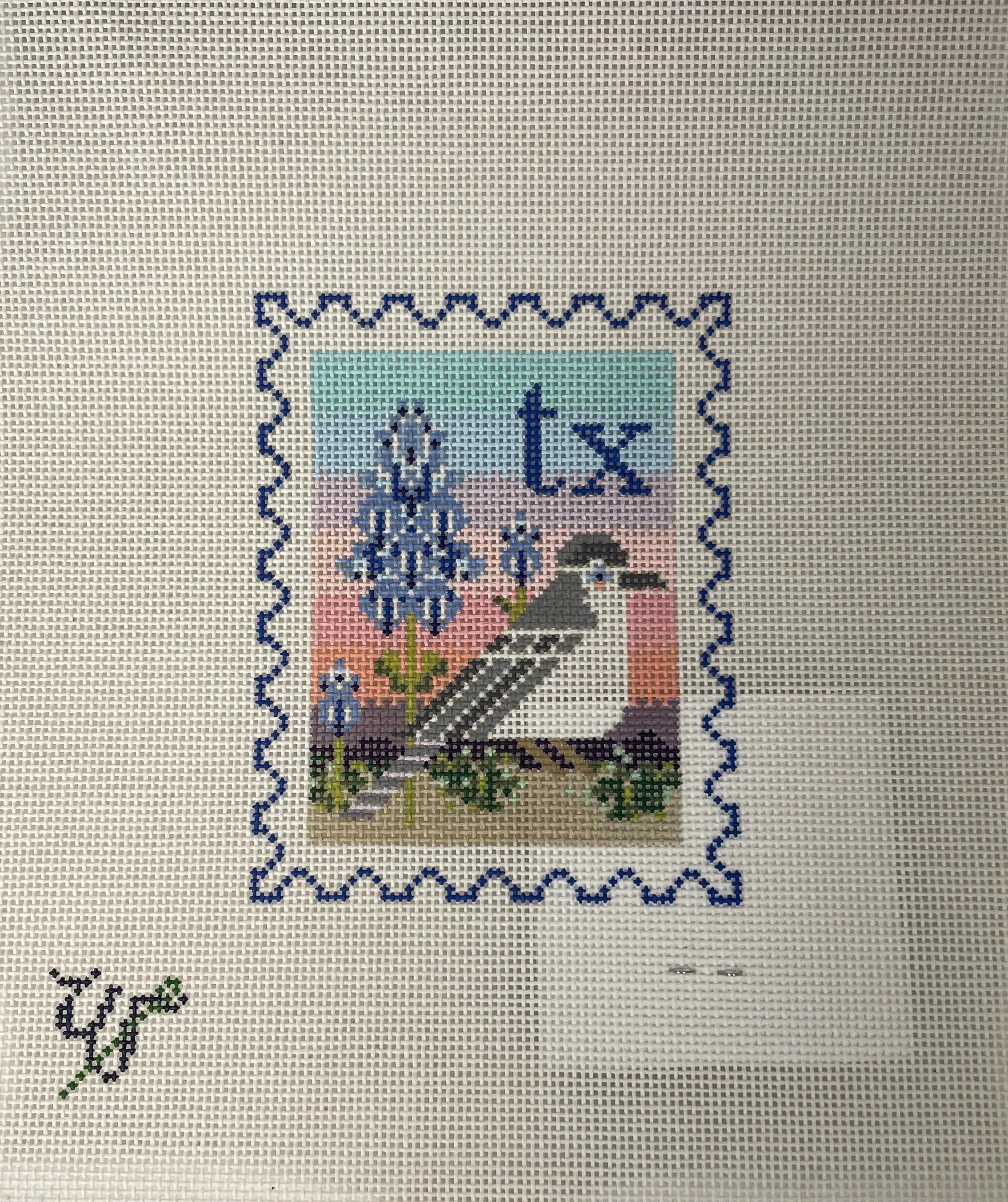 * Wipstitch 125 Texas State Stamp