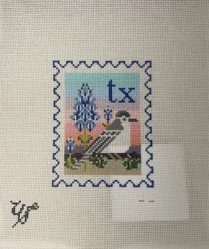 * Wipstitch 125 Texas State Stamp