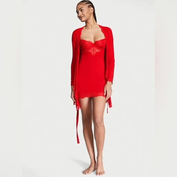 🌹 XXL VS Modal &amp; Lace Mini Slip 🌹