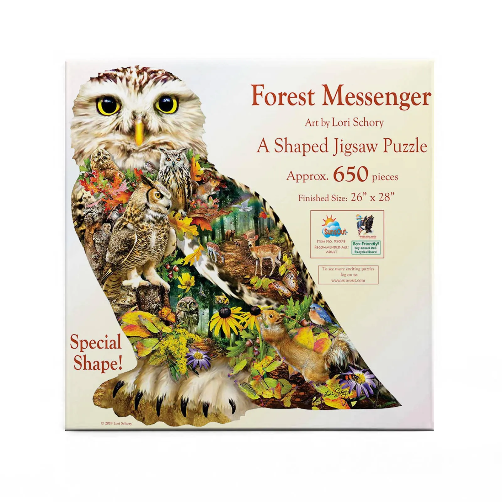 0847 Forest Messenger Shaped Puzzle