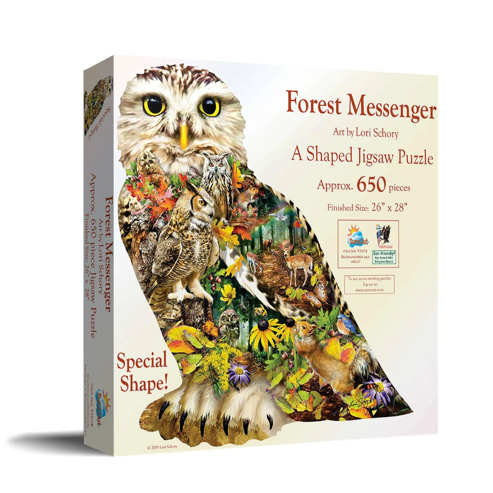 0847 Forest Messenger Shaped Puzzle