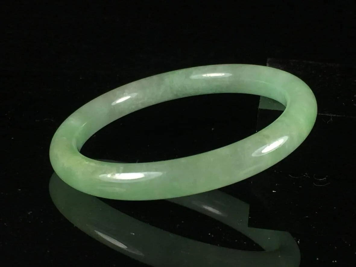 10% OFF- 56/57/58mm Certified Natural Jadeite Emerald A*Jade HandCarved Round Bracelet Bangle GX287