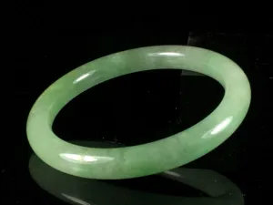 10% OFF- 56/57/58mm Certified Natural Jadeite Emerald A*Jade HandCarved Round Bracelet Bangle GX287