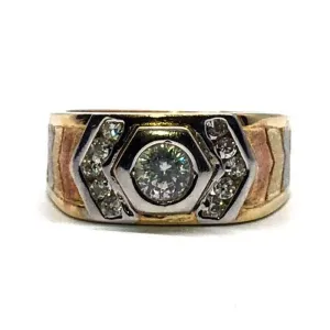 10K Yellow & White Gold Two-Tone Ring MRG-188
