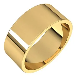 14K Yellow 8 mm Flat Band Size 14