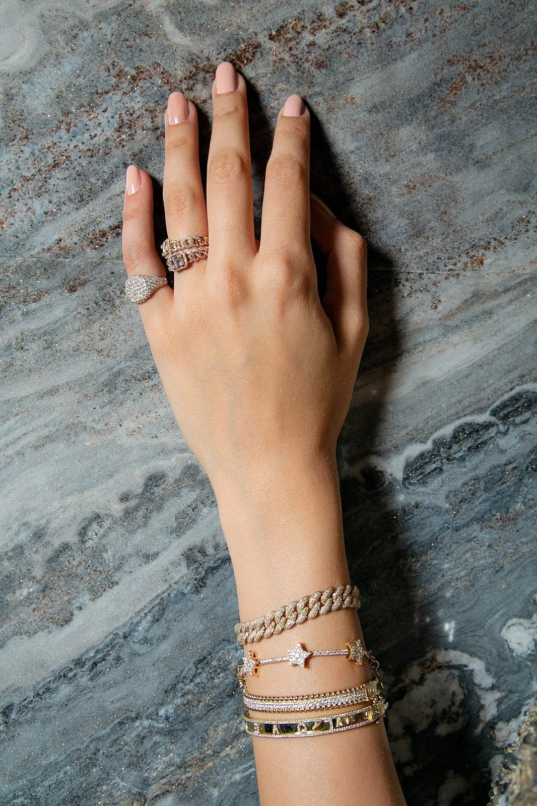 14KT Gold Diamond Cushion Pinky Ring, Best Seller!
