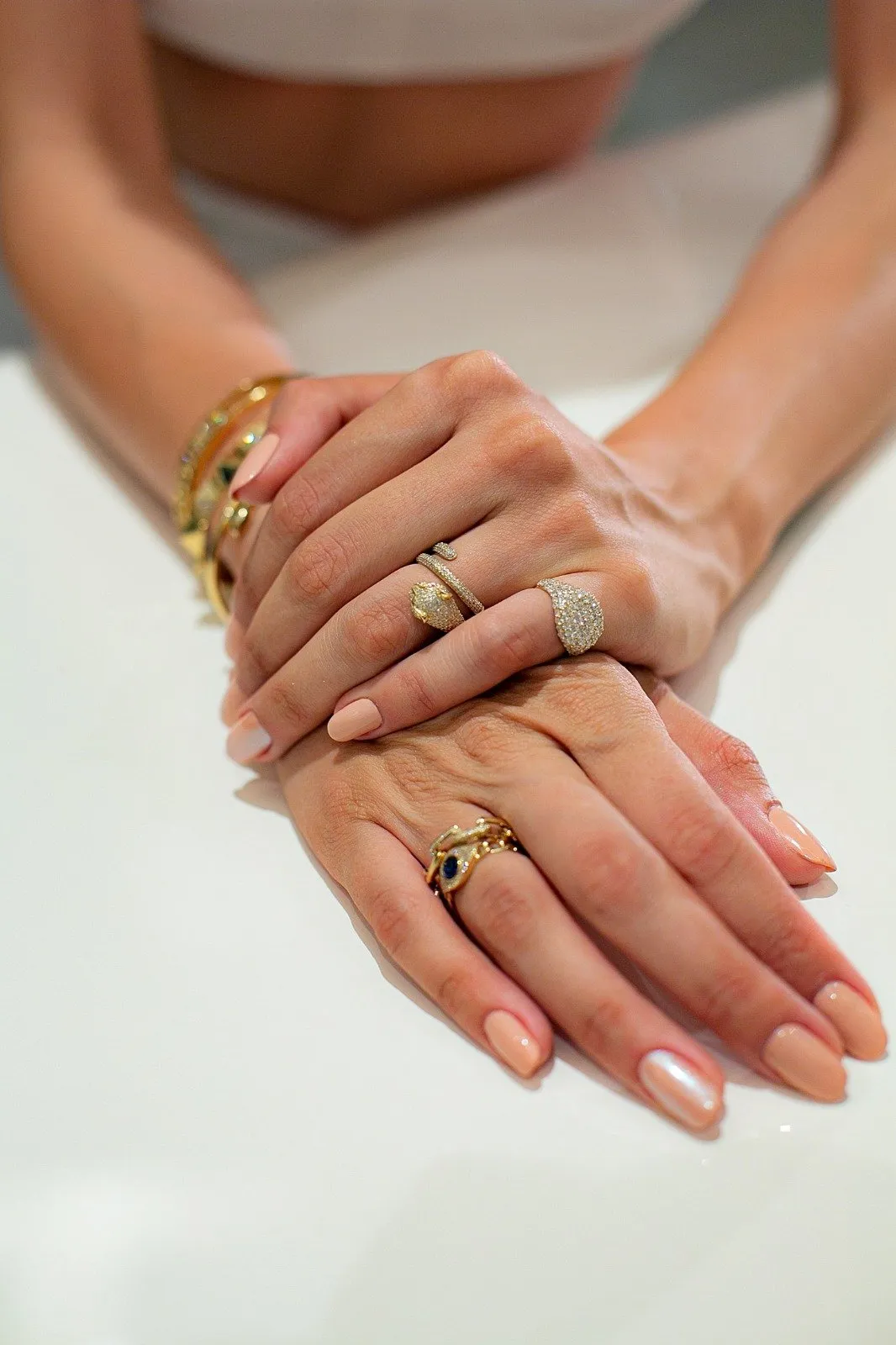 14KT Gold Diamond Cushion Pinky Ring, Best Seller!