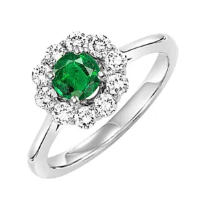 14KT White Gold & Diamond Classic Book Color Ensembles Fashion Ring  - 1/2 ctw