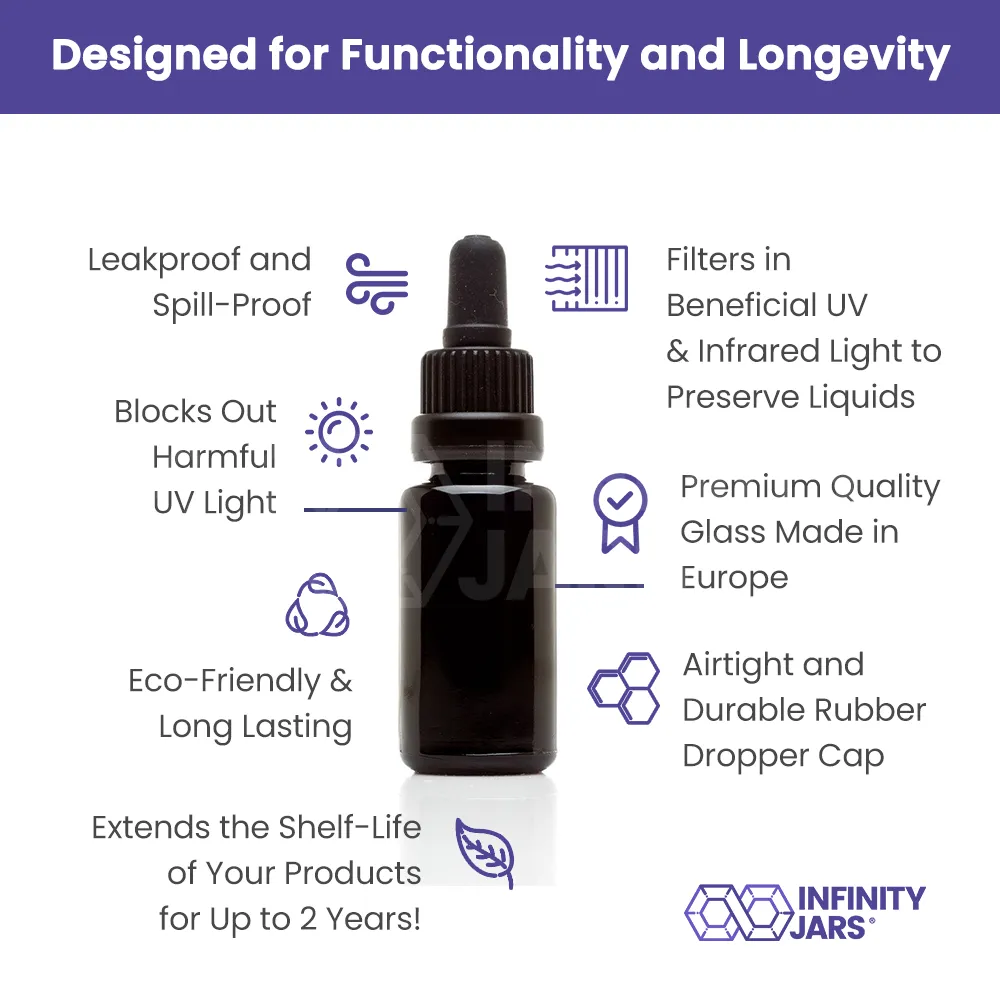 15 ml Glass Pipette Dropper Bottle