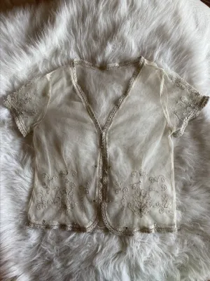1940s Lace Top