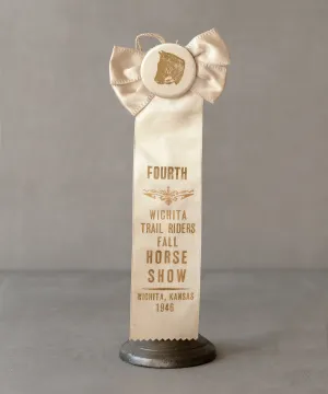 1946 Ivory Horse Show Ribbon