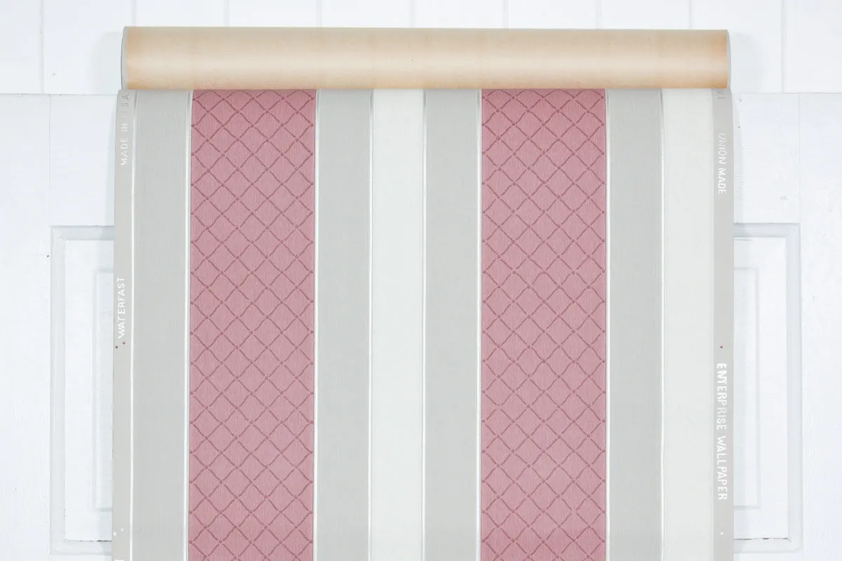 1950s Stripe Vintage Wallpaper