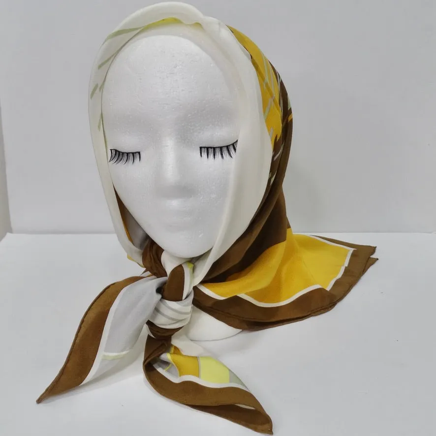 1960s Christian Dior Silk Scarf