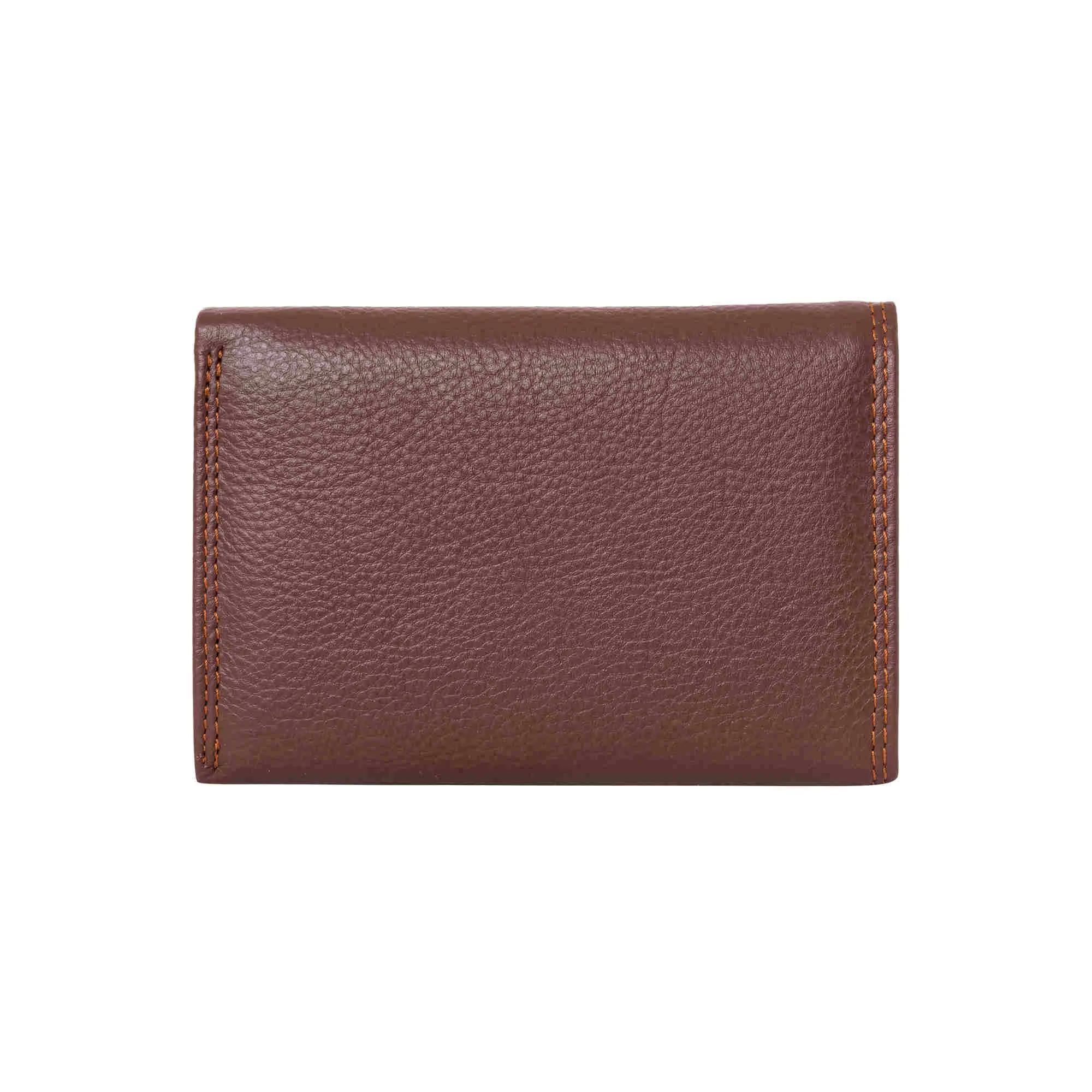 391109 Women's Trifold Leather Wallet in Brown Color | Style n Craft