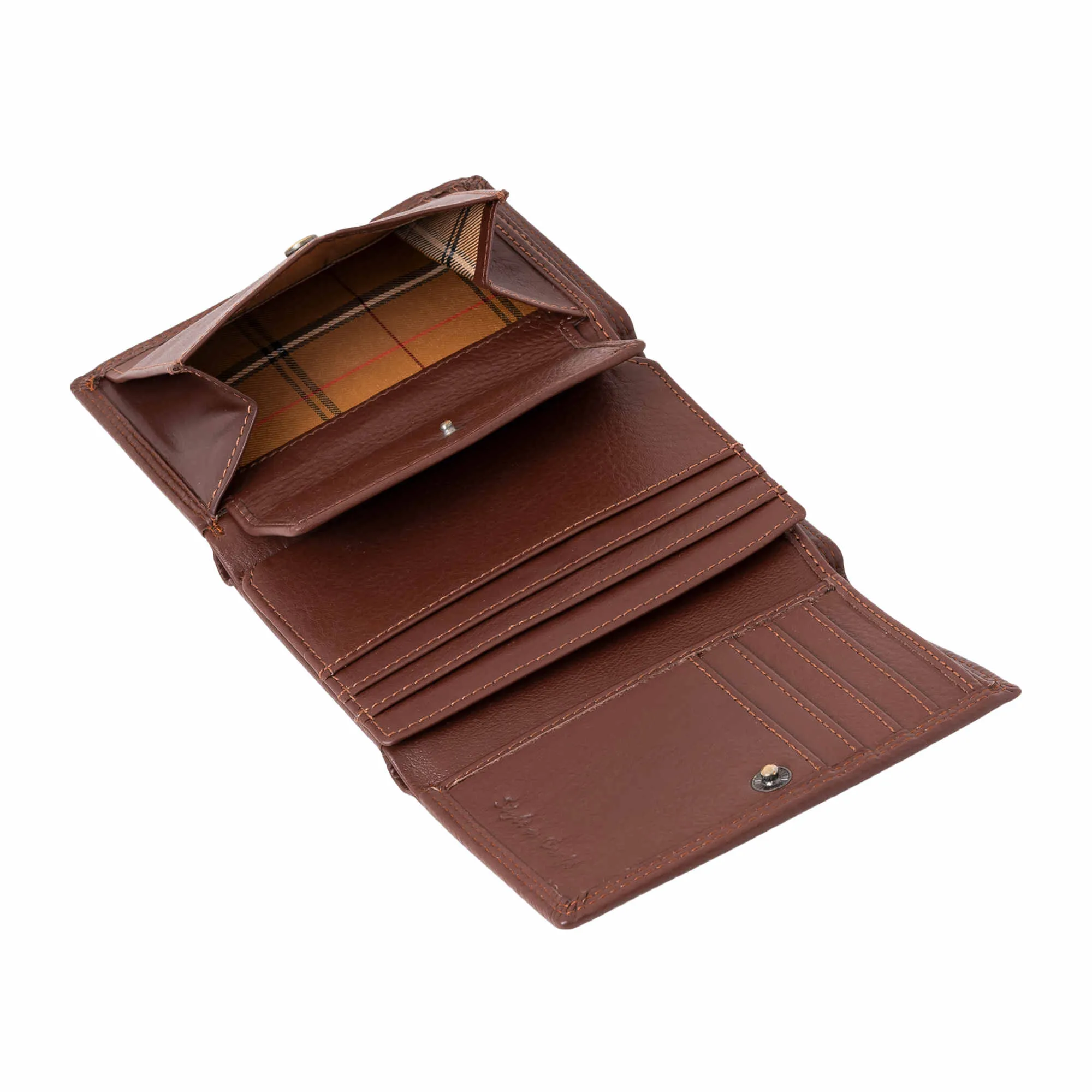 391109 Women's Trifold Leather Wallet in Brown Color | Style n Craft