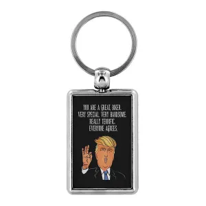 4 Trump Handsome Biker Keychains