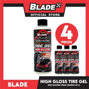 4pcs Blade High Gloss Tire Gel Non-Silicone 120ml