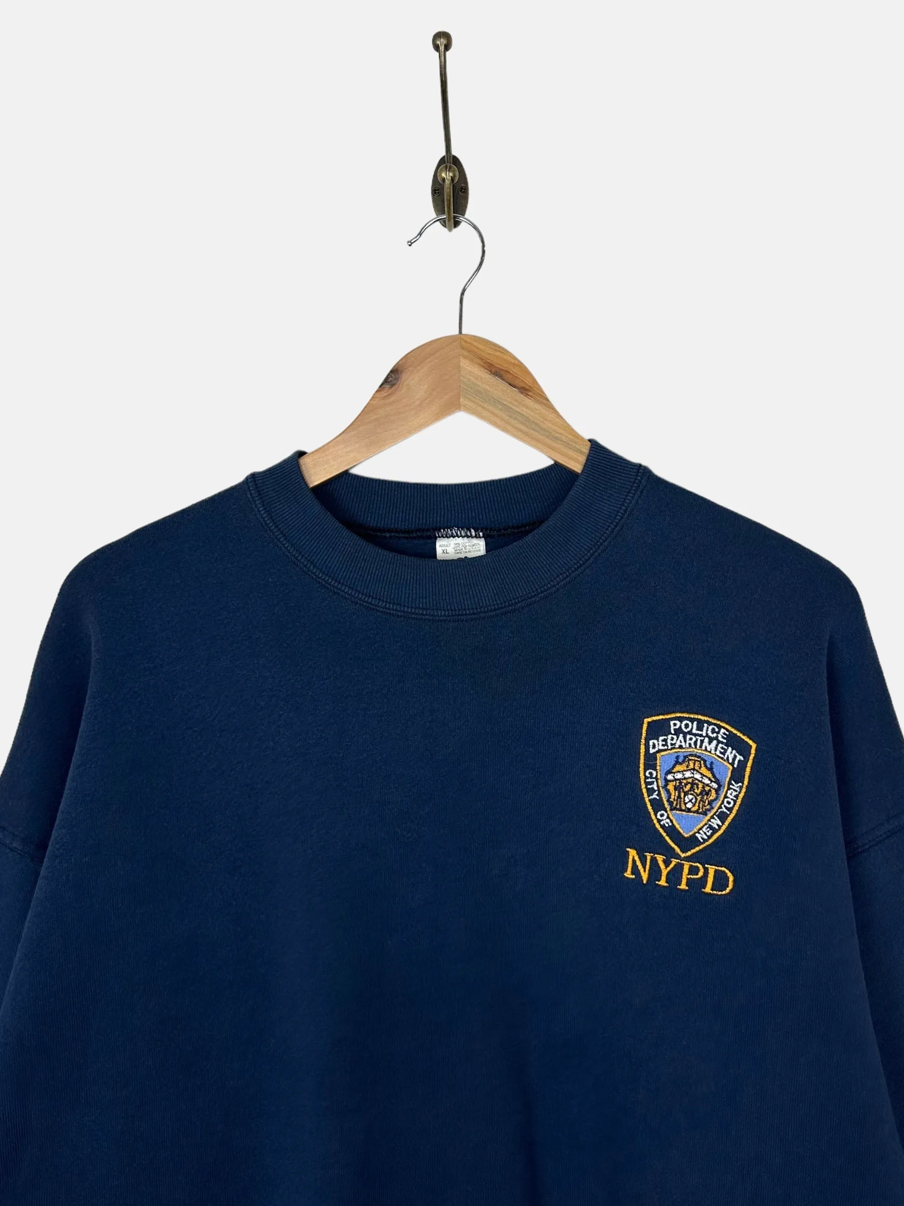 90's NYPD Embroidered Vintage Sweatshirt Size L