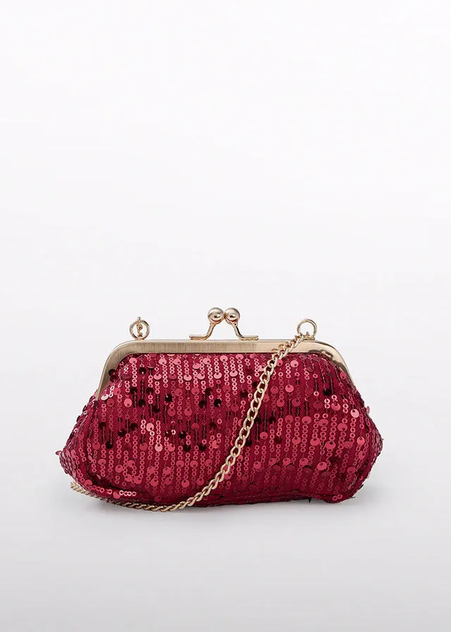 Abel & Lula 5941 Red Sequins Handbag In Stock Now