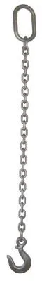 ACCO Chain 3/8" SINGLE LEG CHAIN SLING OBLONG SLING HOOK 5', 381OS5