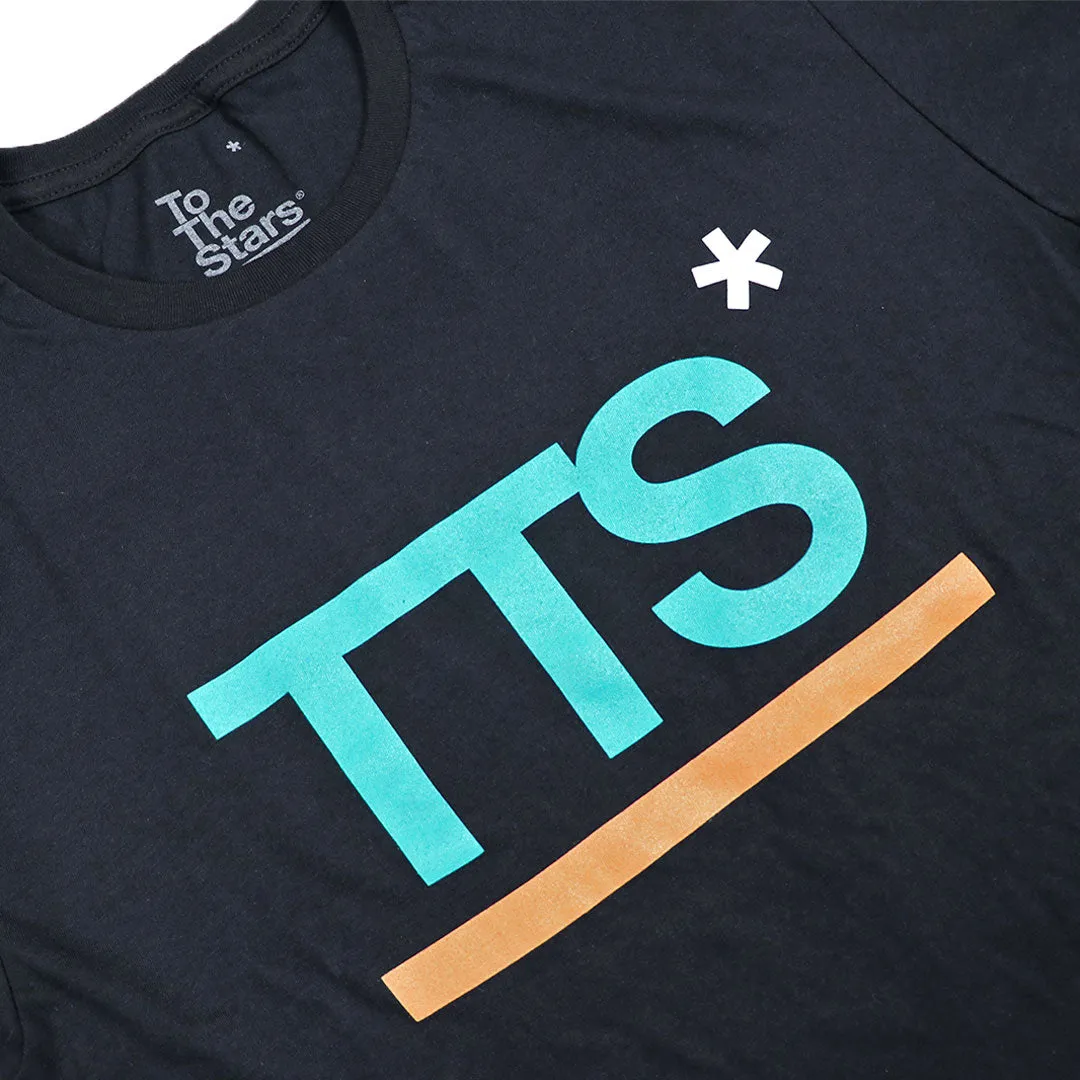 Acronym T-Shirt Black/Turquoise