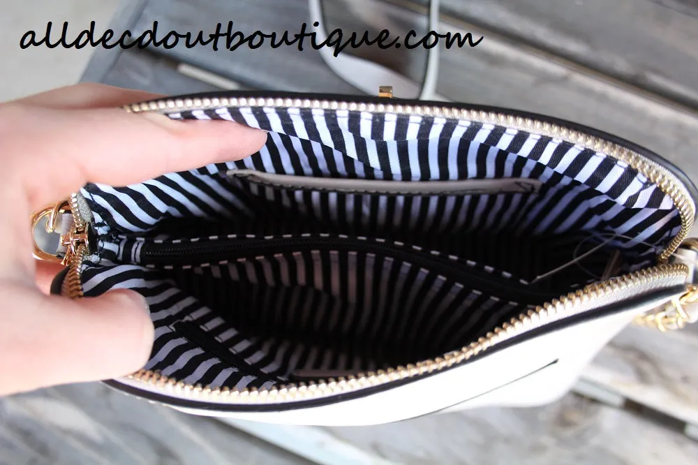 ADO | Classic Messenger Purse Grey