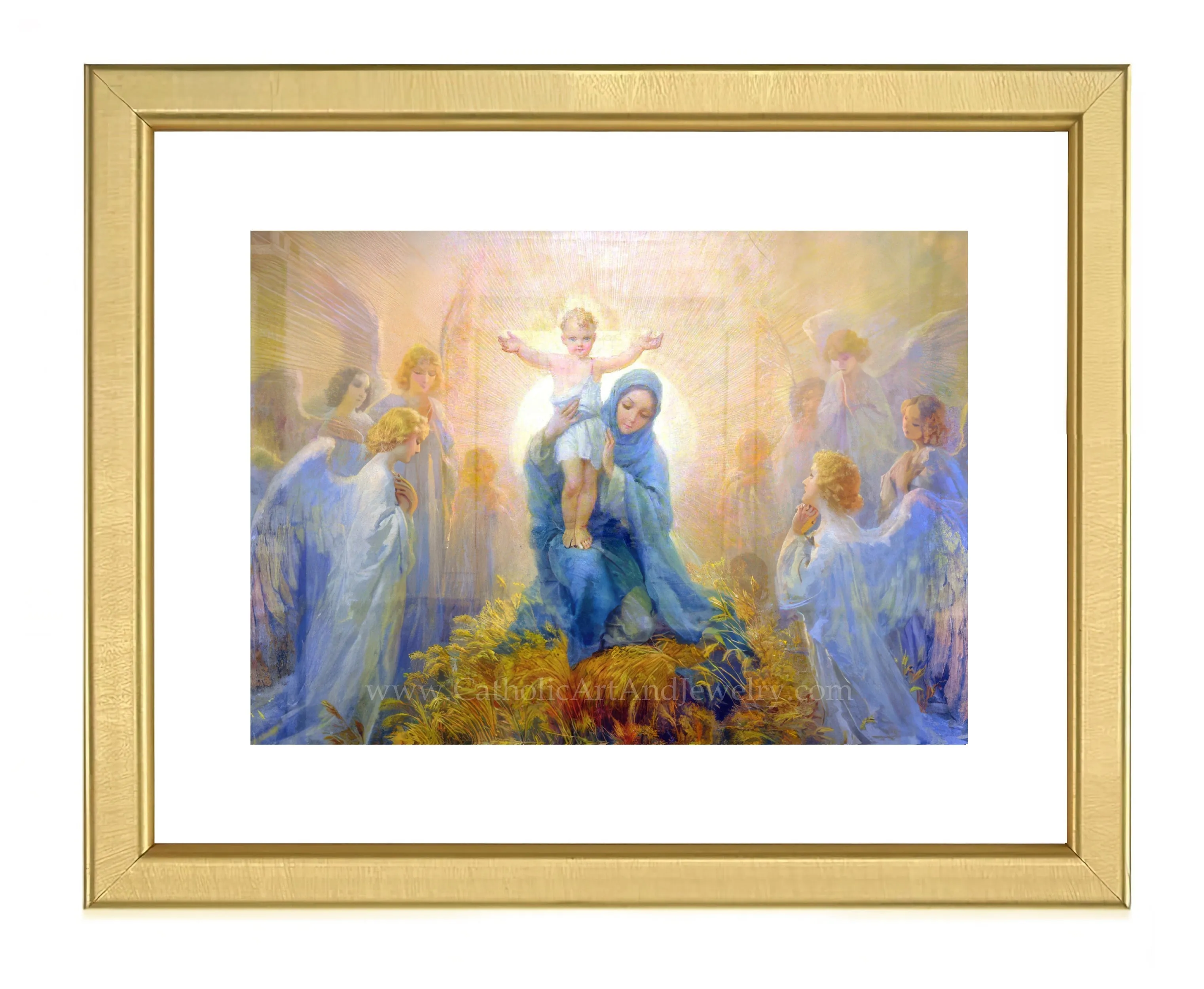 Adoration of the Angels – Cleto Luzzi – Catholic Art Print  – Christmas – Unique Catholic Gift – Archival Quality