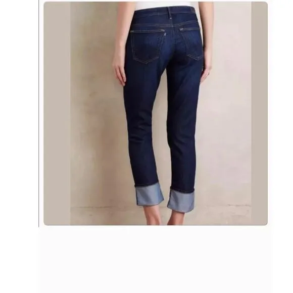 Adriano Goldschmeid for Anthropologie The Stevie Cuff straight leg jeans size 26