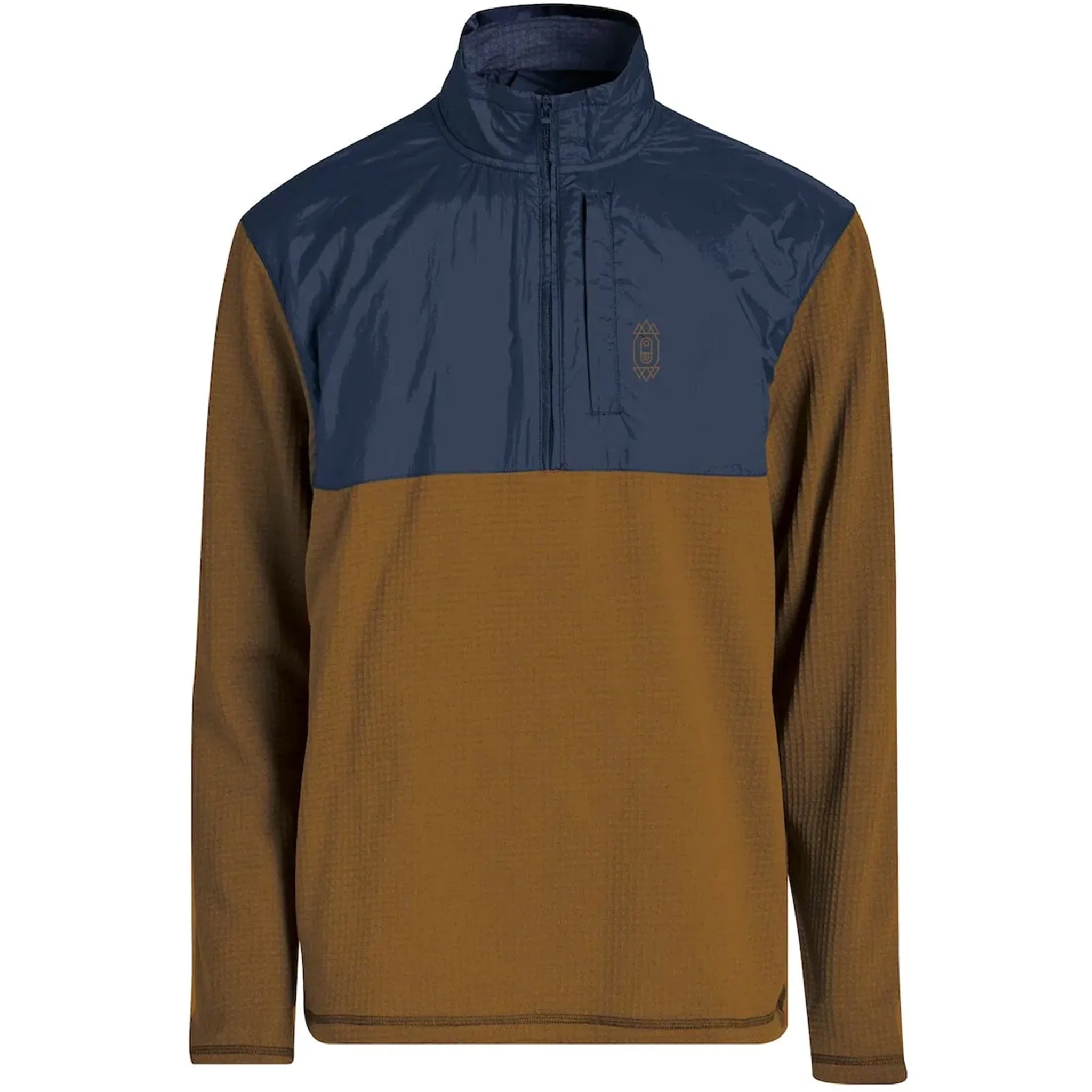 Airblaster Beast Regulator 1/4 Zip Navy Grizzly