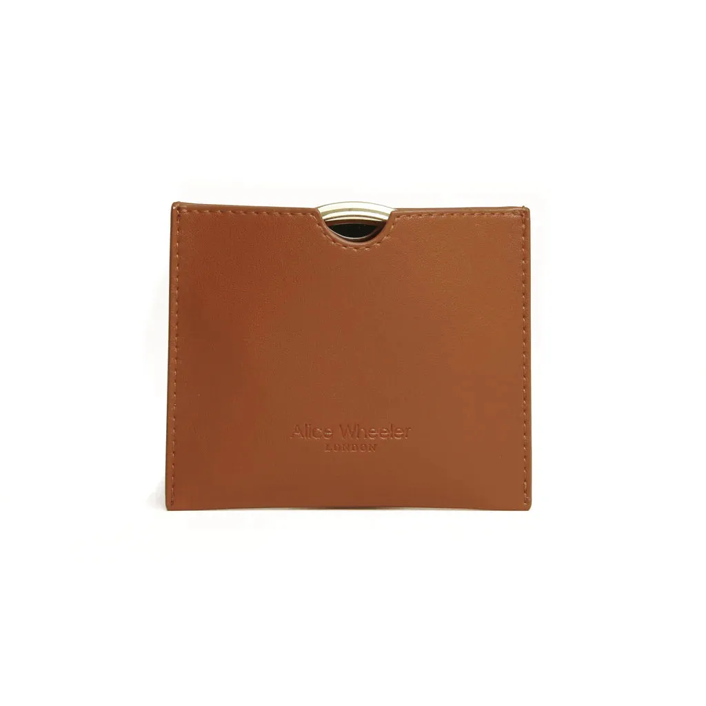 Alice Wheeler Venice Mirror & Pouch Tan