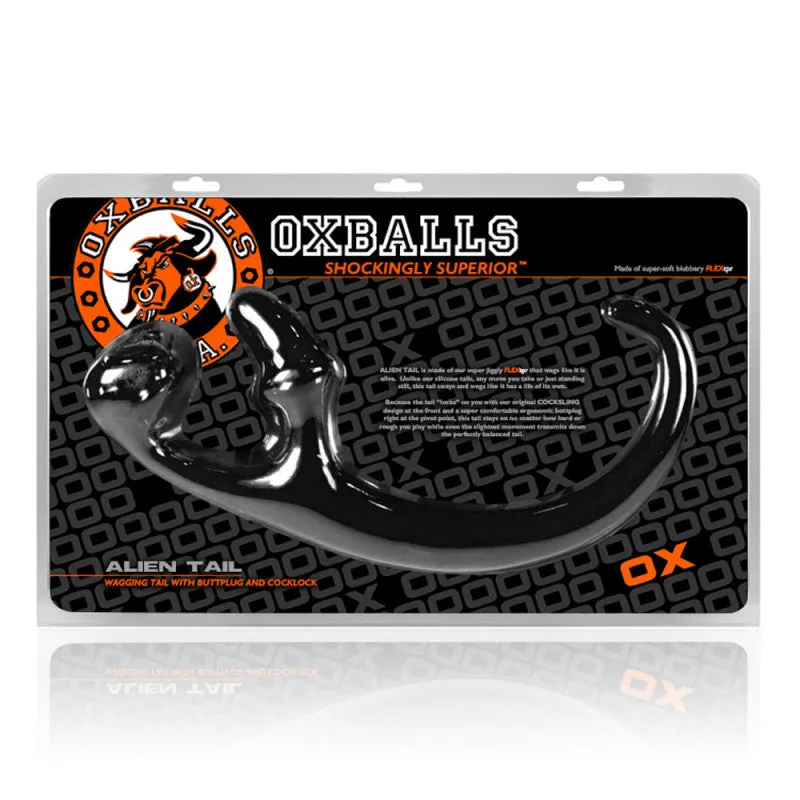 Alien Tail - Tail & Butt Plug   Sling - Black