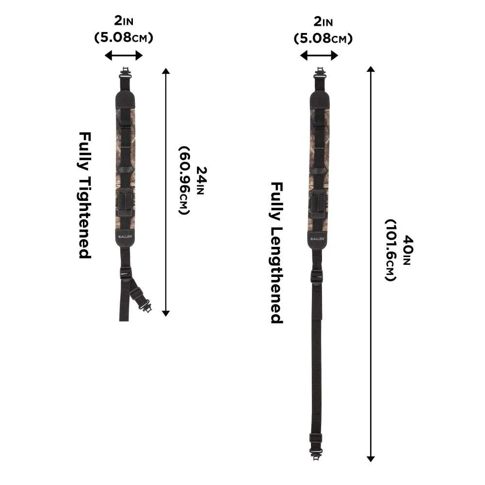 Allen Yukon Neoprene Gun Sling with Swivels, Mossy Oak Break-Up Country