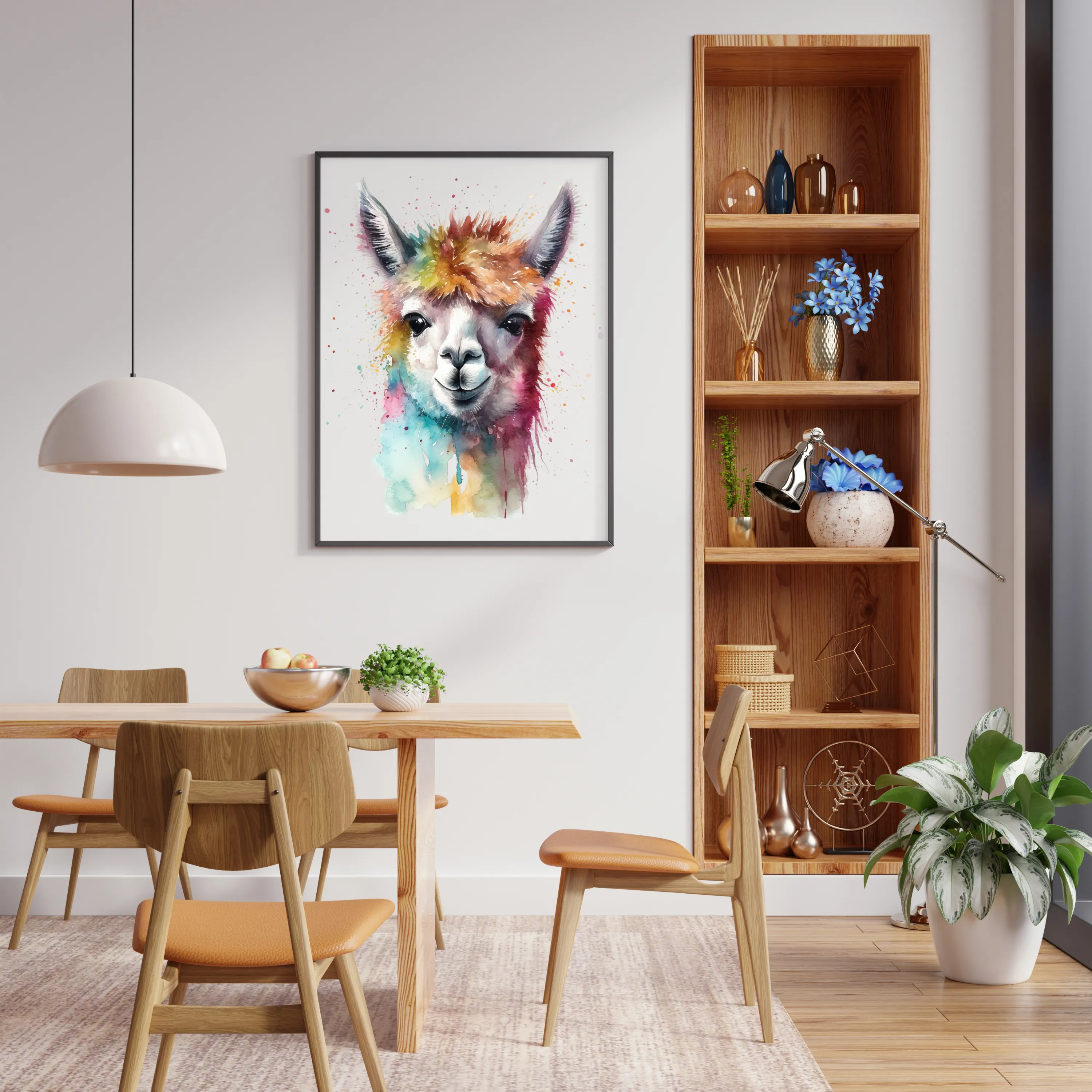 Alpaca Canvas Art Printable Digital Art (36x36) ALP001
