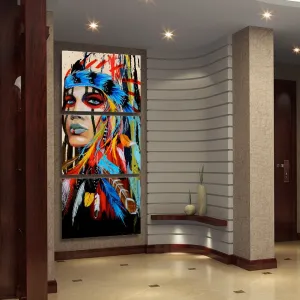 American Indian Canvas Wall Art