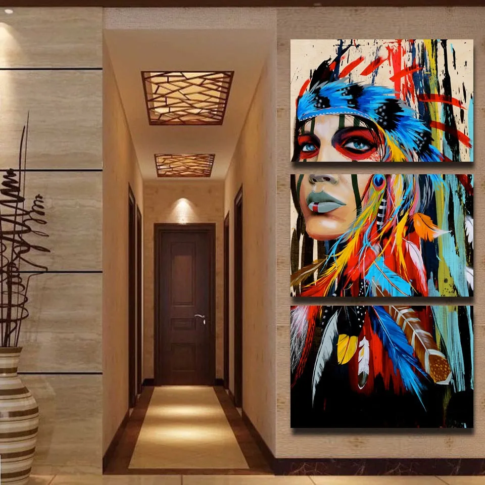 American Indian Canvas Wall Art
