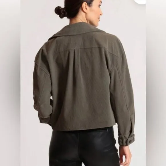 &quot;Avec Les Filles Oversized Green Corduroy Jacket *SIZE: S