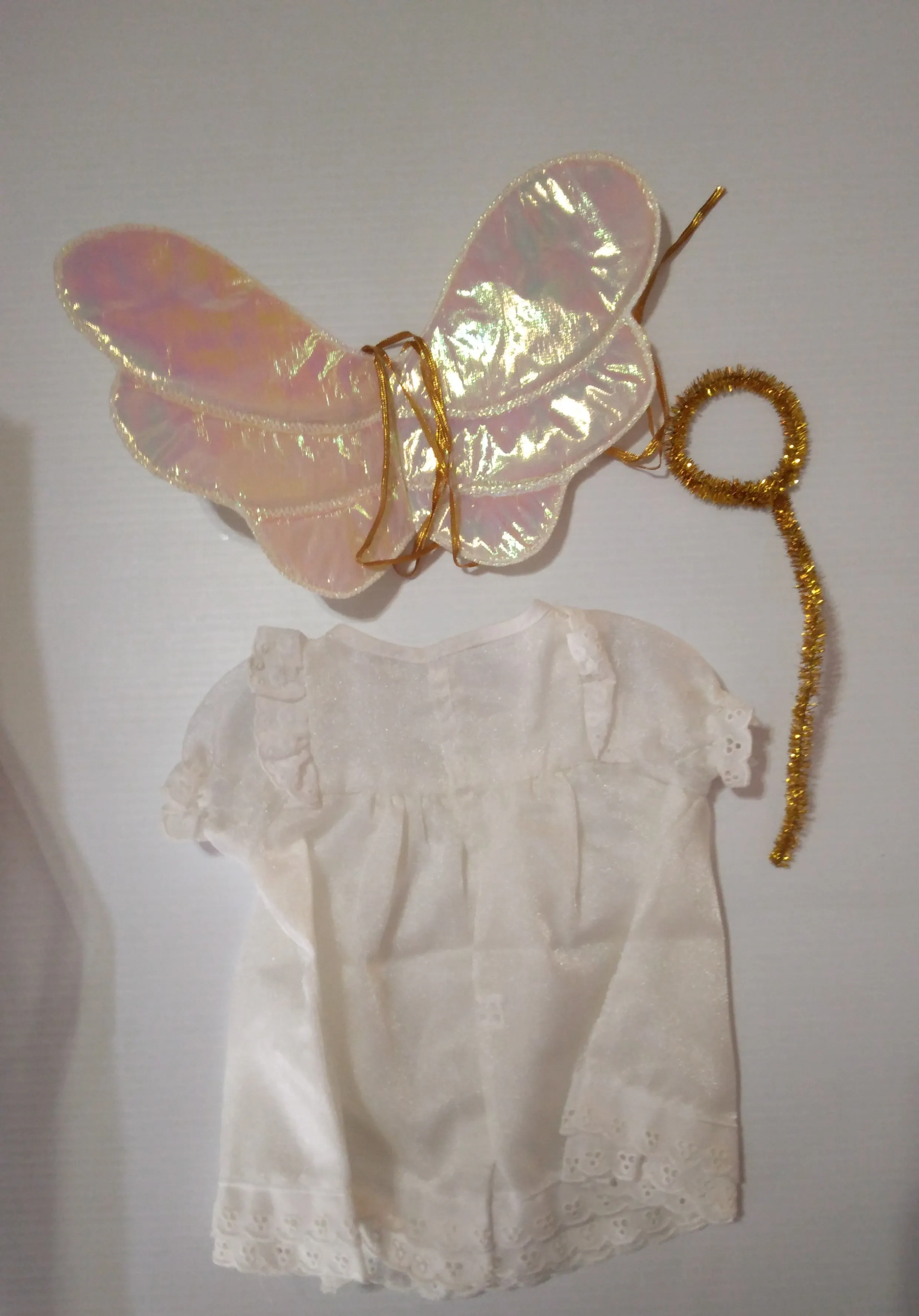 Angel Of Goodness Costume  For 12" Bear