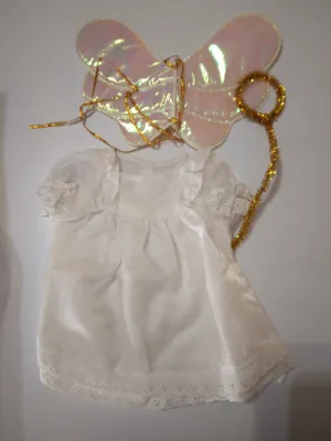 Angel Of Goodness Costume  For 12" Bear