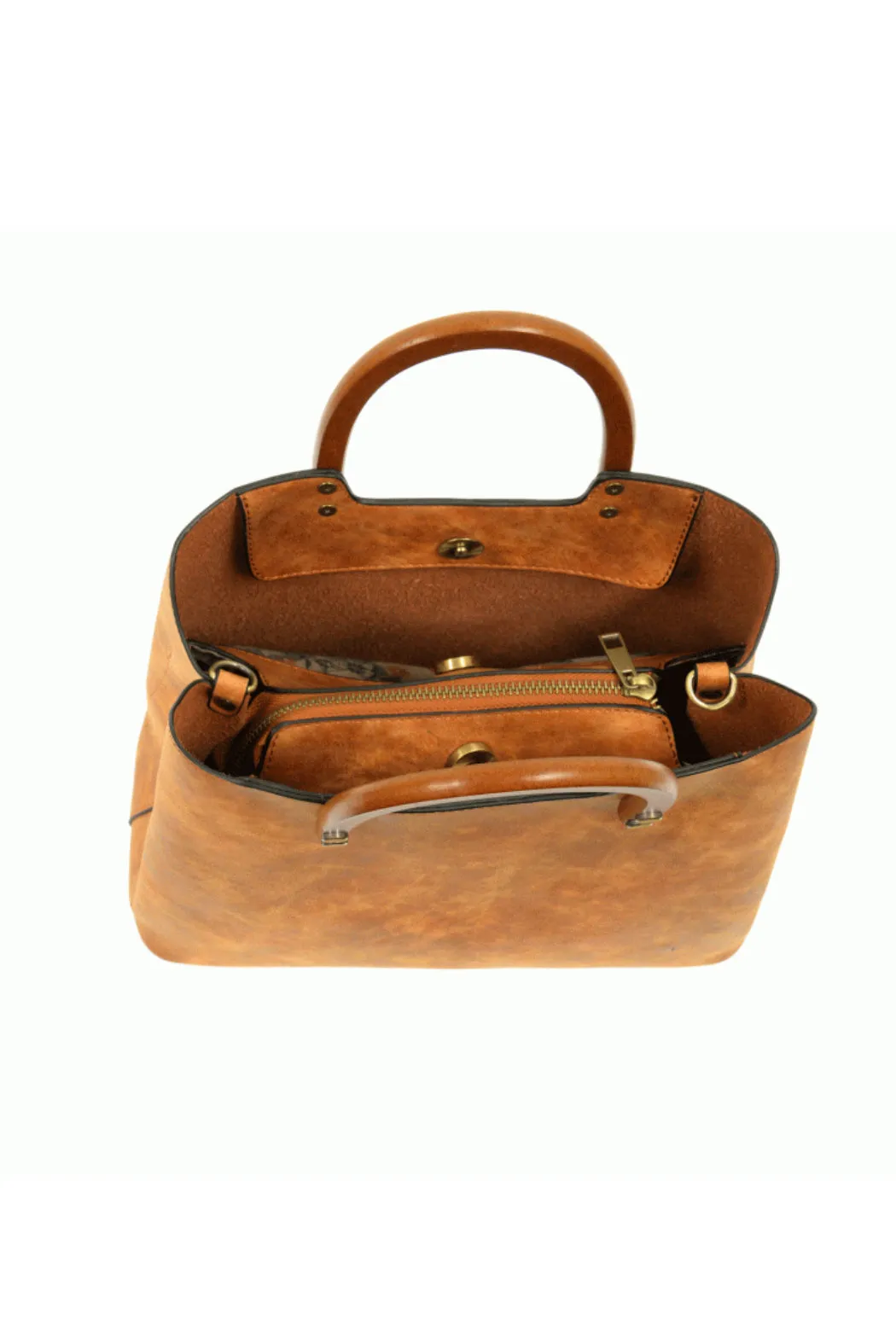 Angie Vintage Satchel w Hood Handle