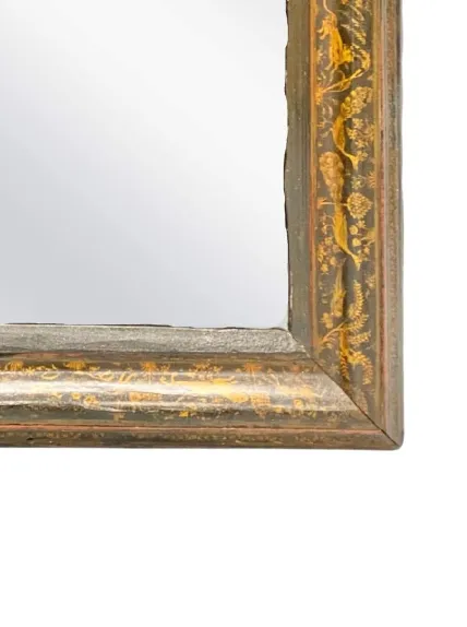 Antique American Hand Painted Framed Mirror