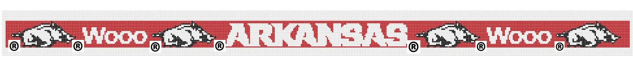 Arkansas Needlepoint Belt